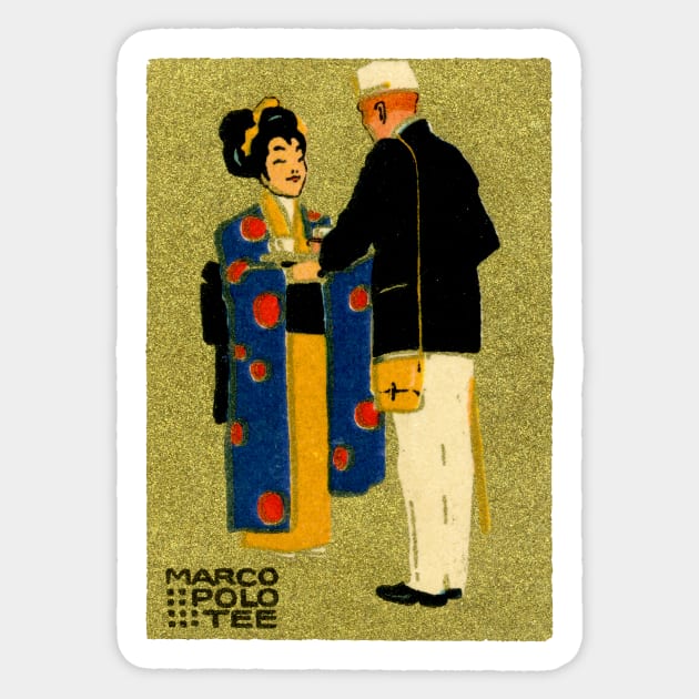 1915 Marco Polo Tea Sticker by historicimage